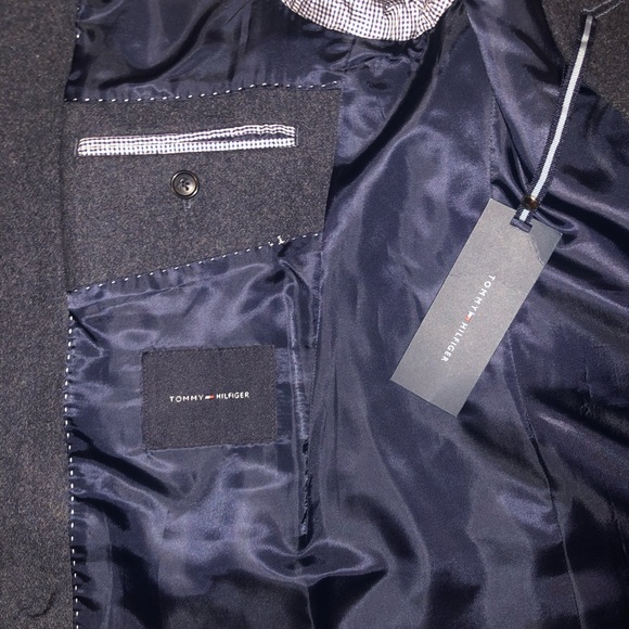 Tommy Hilfiger Wool Trench Coat sz36 - Picture 6 of 8